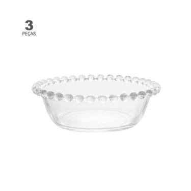 Imagem de Jogo de 3 Bowls Wolff Pearl de Cristal 14cm x 4,5cm
