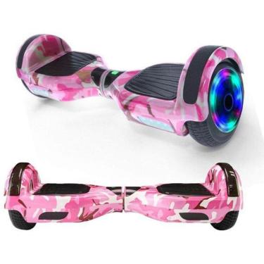 Imagem de Hoverboard Overboard Skate Elétrico Led Rosa Camuflado Nº6