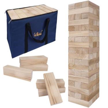 Imagem de Jogo Giant Tumble Tower GOTHINK Large Stacking Blocks de 5 pés