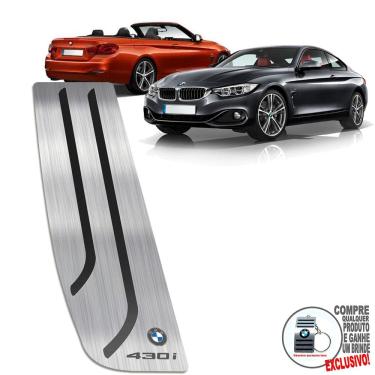 Imagem de Descanso De Pé Aço Inox Bmw 430i 2013 A 2020 Preto