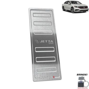 Imagem de Descanso de Pé Aço Inox Volkswagen Jetta Gli 350 Tsi Prata