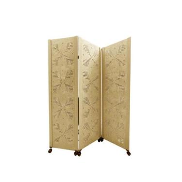 Imagem de Biombo DIVISOR AMBIENTE RAMO 03 Folhas C/ 06 RODÍZIOS - JL RIBEIRO