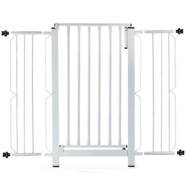 Imagem de Grade e portão para cachorro bebê pet, vãos de 96cm a 100cm - Grade Ma