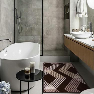 Imagem de 2 Tapete Banheiro Grande Antimofo Soft Macio Js Rm70mr 50X80