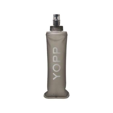 Imagem de Garrafa Dobrável Yopp Soft Flask Cinza 250ml Esportiva, Cinza