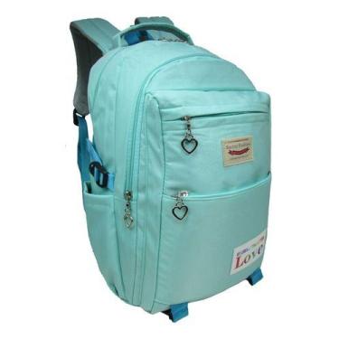 Imagem de Mochila Bolsa Feminina Escolar Trabalho Viagem Passeio Resistente - Ke