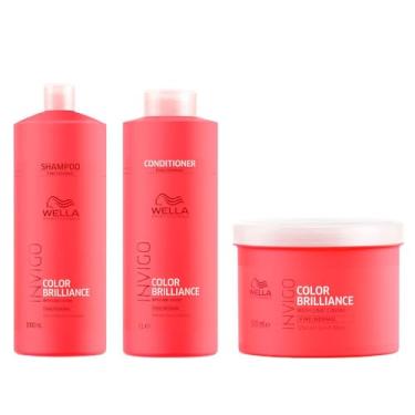 Imagem de KIT WELLA PRO INV BRILLIANCE SH 1L + CD 1L + MASC 500