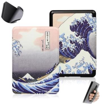 Imagem de GUKSRASO Capa para 6" Kindle 11ª Geração (2024/2022, Modelo: C2V2L3/RS23CV) - Material TPU à Prova D'água com Suspensão Automática, Alça de Mão