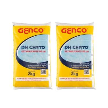 Imagem de Kit 2 Ph Certo Elevador Alcalinizante Piscinas 2kg - Genco