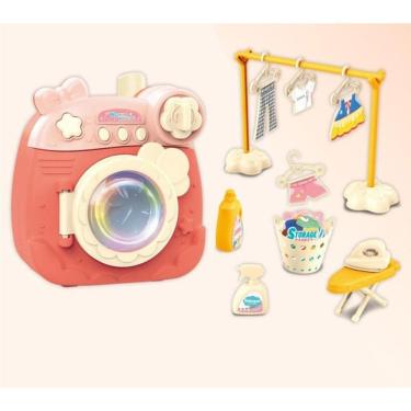 Imagem de Brincando De Casinha Máquina De Lavar com Som e Acessórios