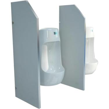 Imagem de Divisória de vaso sanitário público com acessórios de aço inoxidável, tela de privacidade para mictório masculino, divisória de vaso sanitário para escolas e hotéis