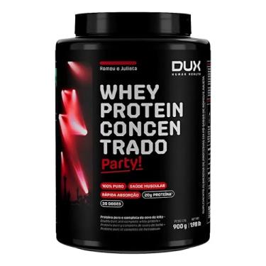 Imagem de Whey Protein 100% Concentrado Pote de 900g PARTY! Sabor Romeu e Julieta-Dux Human Health-Dux Nutrition