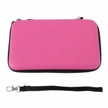 Imagem de Yosoo Health Gear Estojo de Transporte para Console de Jogos, Estojo Protetor Portátil de Viagem para Novo 3DSXL, Novo 2DSXL, 3DSLL Com 8 Slots de Jogo Bolso Interno Preto Prata Rosa Vermelho Azul