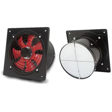 Imagem de 10 inches,10-16 Inch 7-Blade Small High Air Flow Home Cozinha Fan Exhaust Water Proof Garage Fan Exhaust Smoke with Check Valve Easy to Install and Clean