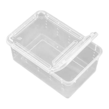 Imagem de FashionCha Caixa de Alimentação para Répteis, Gaiola Transparente para Terrário, Recipiente Portátil para Criação de Sapos, Cobras E Mini Animais de Estimação, Style B