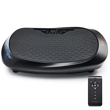 Imagem de Sunny Health & Fitness Placa vibratória 4D para drenagem linfática – Máquina vibratória curva com 7 modos e 30 velocidades | Plataforma agitadora de corpo inteiro para perda e recuperação de peso