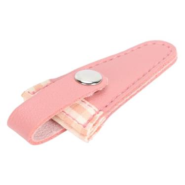 Imagem de Acouto Bainha de Tesoura de Costura de Couro PU Premium – para Bordados, Acolchoados e Tesouras Artesanais – Wasabi Verde (Carne Rosa)