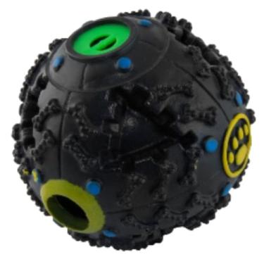 Imagem de Bola Petisco Pet Bolinha Interativa Dispensa Ração Para Cachorro Cães Mordedor Anti Stress Sortido 10cm