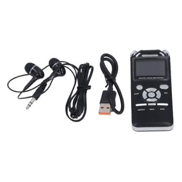 Imagem de aqxreight Gravador de Voz Digital Compacto Com Cancelamento de Ruído, Microfones Duplos, Armazenamento de 16 GB e Alto-falante Integrado para Reprodução Nítida