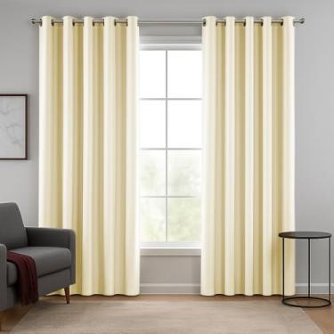 Imagem de Cortina De Tecido Blackout Janela Grande 3,00 x 2,80 Para Sala Quarto Escritório (Palha)