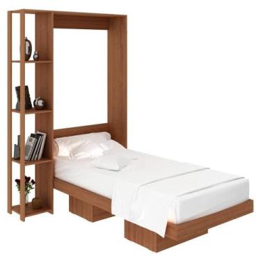 Imagem de Cama Retratil De Parede Solteiro Cm8013 Amendoa - TECNO MOBILI