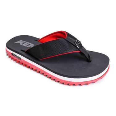 Imagem de Chinelo Dedo Kenner Kivah Line Vermelho Masculino, Preto, Vermelho, Br