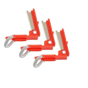 Imagem de 3 facas de polegar de jardineiro, tesoura de poda, mini tesouras de poda de jardim, ferramenta multiuso de aço inoxidável, cortadores compactos de precisão para pequenos ramos e plantas