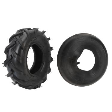 Imagem de Luocute Pneu Externo 13x5.00-6 Com Câmara de Ar, Amortecedor de Borracha Espessada, Com Haste de Válvula Reta, para Karts de Gramado, ATVs, UTVs, Veículos Off-road