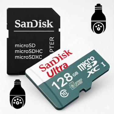 Imagem de Cartão De Memória Micro Sd 64GB/128GB Classe 10 Ultra - Câmeras de Segurança. (128, GB)