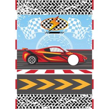 Imagem de Hooqict Pin The Wheel on The Car Birthday Party Games for Kids Race Car Theme Party Supplies for Boys Monster Truck Party Decorations, Large Pin The Games Poster with 30 Wheel Stickers