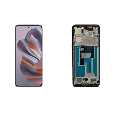 Imagem de Substituição para Motorola Edge 50 Neo LCD Display Touch Screen Digitalizador (Vermelho com Moldura)