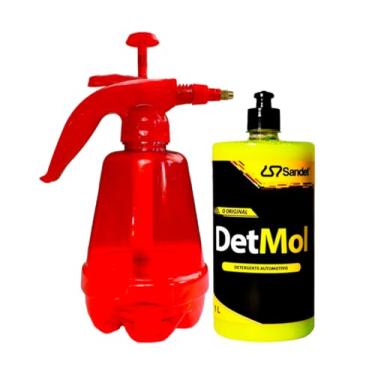 Imagem de Kit Pulverizador Manual 1,5L SGT 9933 + Shampoo Detmol 1L Sandet