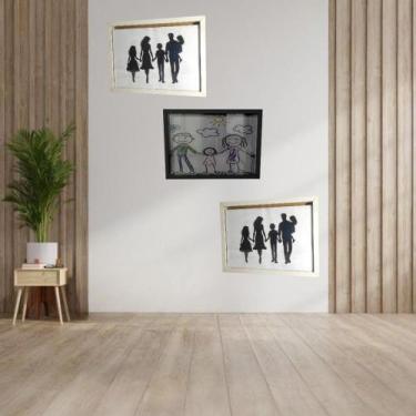 Imagem de Kit 3 Quadros Decorativos Modernos  Decoração para Sala, Quarto e Escr