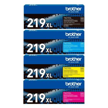 Imagem de Kit 4 Toner Brother Tn-219xl Tn219xl Mfc-l3760cdw Hl-l3240cdw Dcp-l3560cdw Original