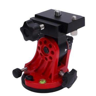 Imagem de YUEHISY Suporte para telescópio, assento de ajuste de latitude, base de cunha equatorial de 0 a 90 graus, com botões duplos para equipamento de fotografia de telescópio astronômico (vermelho)