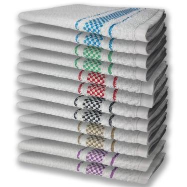 Imagem de 12 Panos De Prato Atoalhado Felpudo Rx+mr+pr+vm+vd+az