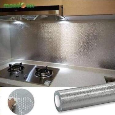Imagem de 2 Papel Adesivo Lavável Forrar Fogão Cozinha Armário Gaveta - Inter