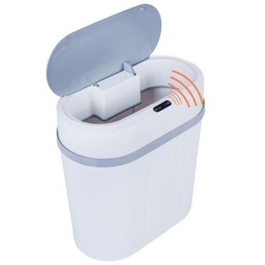 Imagem de Lixeira Inteligente Oval 13 Litros com Sensor Automático  Alira Home
