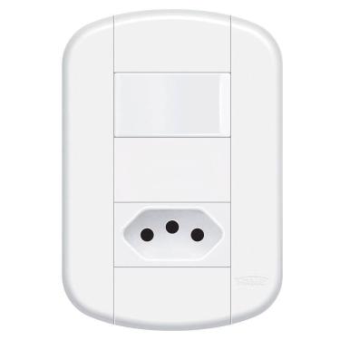 Imagem de Interruptor Simples Com Tomada 20a Fame - 3925 Blanc