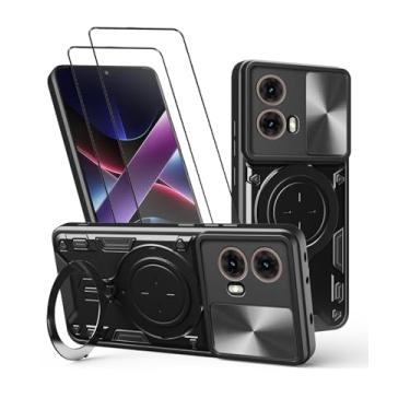 Imagem de Capa para Motorola Moto G85 Capinha à prova de choque - com protetor de tela, suporte para anel