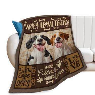 Imagem de Cobertor Beagle, cobertor para cães, presentes de beagles, cobertores para cães, pelúcia de flanela para mulheres, homens, meninos, meninas, adultos, roupa de cama macia para sofá-cama, escritório