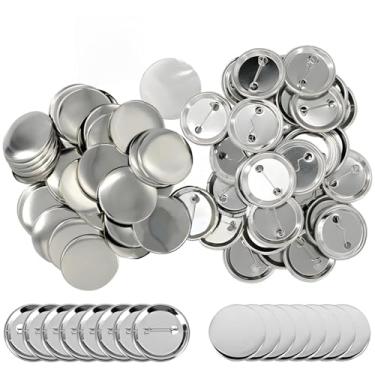 Imagem de LUMINFLY Kit de botão de metal de 200 peças de 5,5 cm para bricolage, artesanato, presentes personalizados, projetos escolares e fabricação de botões personalizados