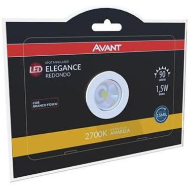 Imagem de Spot Led Mini Elegance Redondo Branco Fosco 2700K 1,5W Avant
