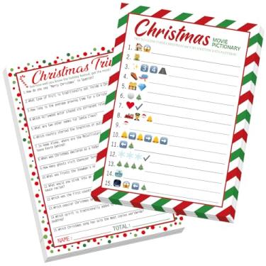Imagem de COCHIE 30 Players Christmas Party Games for Adults Family Office Large Groups, Xmas Parties Picture Quiz Game, Guesstures Game, Christmas Word Search Games with Answer Key (Xmas Quiz)