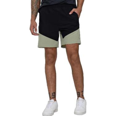 Imagem de Shorts Areia Branca Yacht Gym Verde e Preto M-Masculino