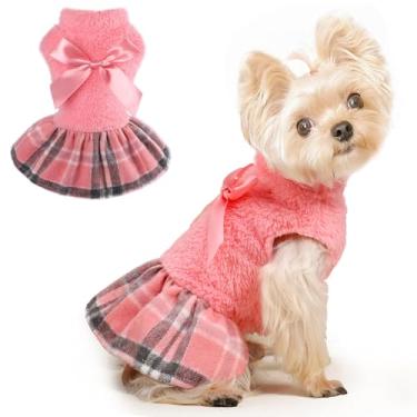 Imagem de Suéter de cachorro roupas de inverno para cães pequenos meninos meninas outono vestido de lã quente chihuahua yorkie xícara de chá para cães pequenos suéter para cães pequenos meninas gatos suéteres