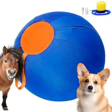 Imagem de Bola de pastoreio de 45,7 cm para cães – Brinquedo resistente para cães ao ar livre em estilo bola de cavalo – ideal para raças médias a grandes, exercícios e treinamento de agilidade