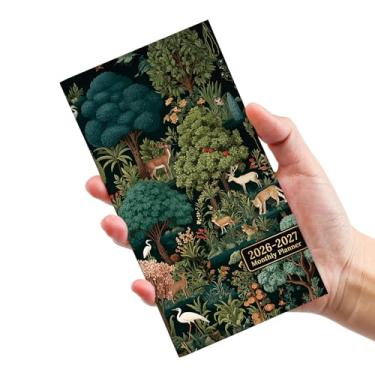 Imagem de Calendário de bolso 2026-2027 para bolsa, agenda mensal de dois anos, tamanho de bolso, 16,5 cm x 8,9 cm, janeiro de 2026 a dezembro de 2027, calendário pequeno para escola, trabalho e casa