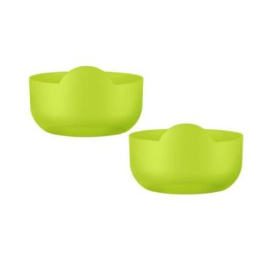 Imagem de Kit 2 Super Bowl Amarelo Neon 475Ml Plástico Premium - Bb Store