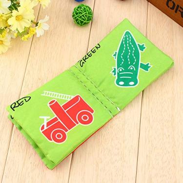 Imagem de Zopsc Crianças bebê Criança Desenvolvimento de Inteligência Pano Macio Aprender Cognição Livro Mordedor